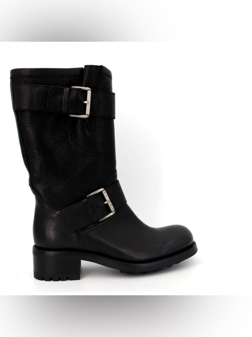 Freelance Geronimo Black Leather Biker Boots EU 36.5 US 6